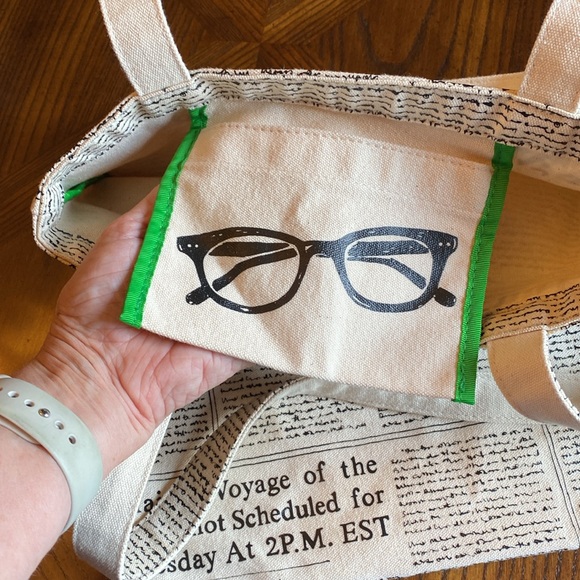 Kate Spade Canvas NY Newspaper Print Tote Bag - Picture 4 of 9